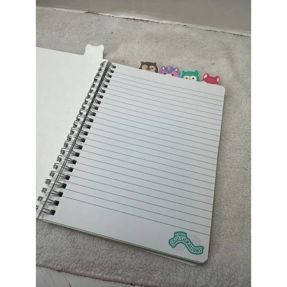 NEW Squishmallows Journal Spiral Notebook Character Dividers